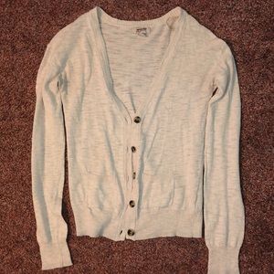 Oatmeal colored cardigan